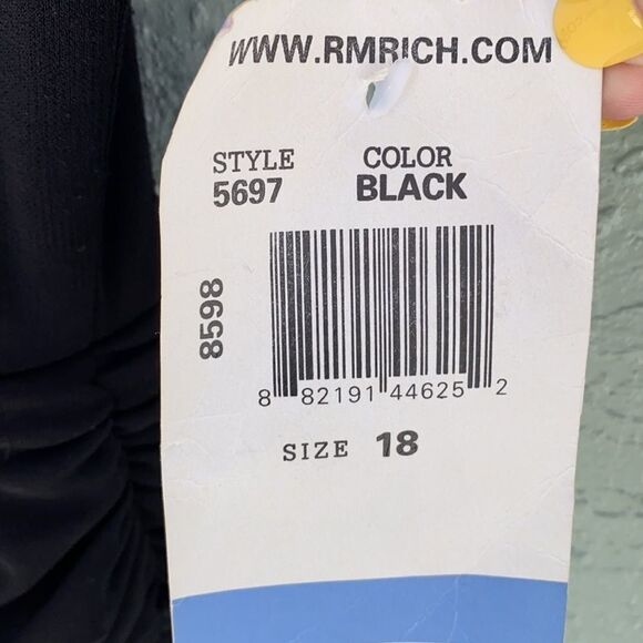 R&M Richards Sz 18 NWT Black Dress - Picture 9 of 11
